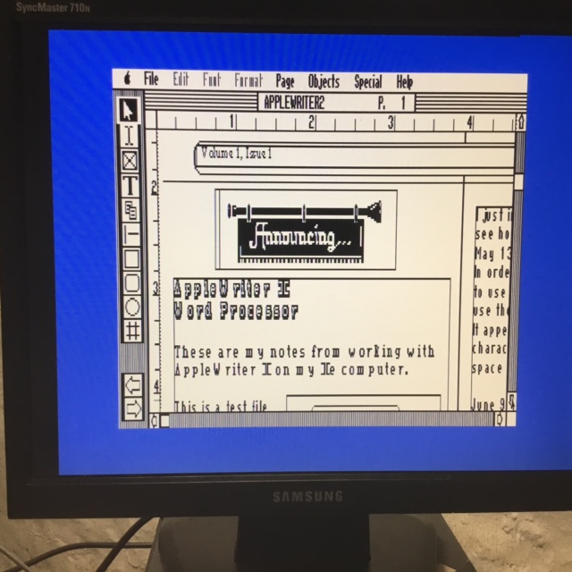 Apple IIGS VGA Adapter on Samsung 710N - Publish It